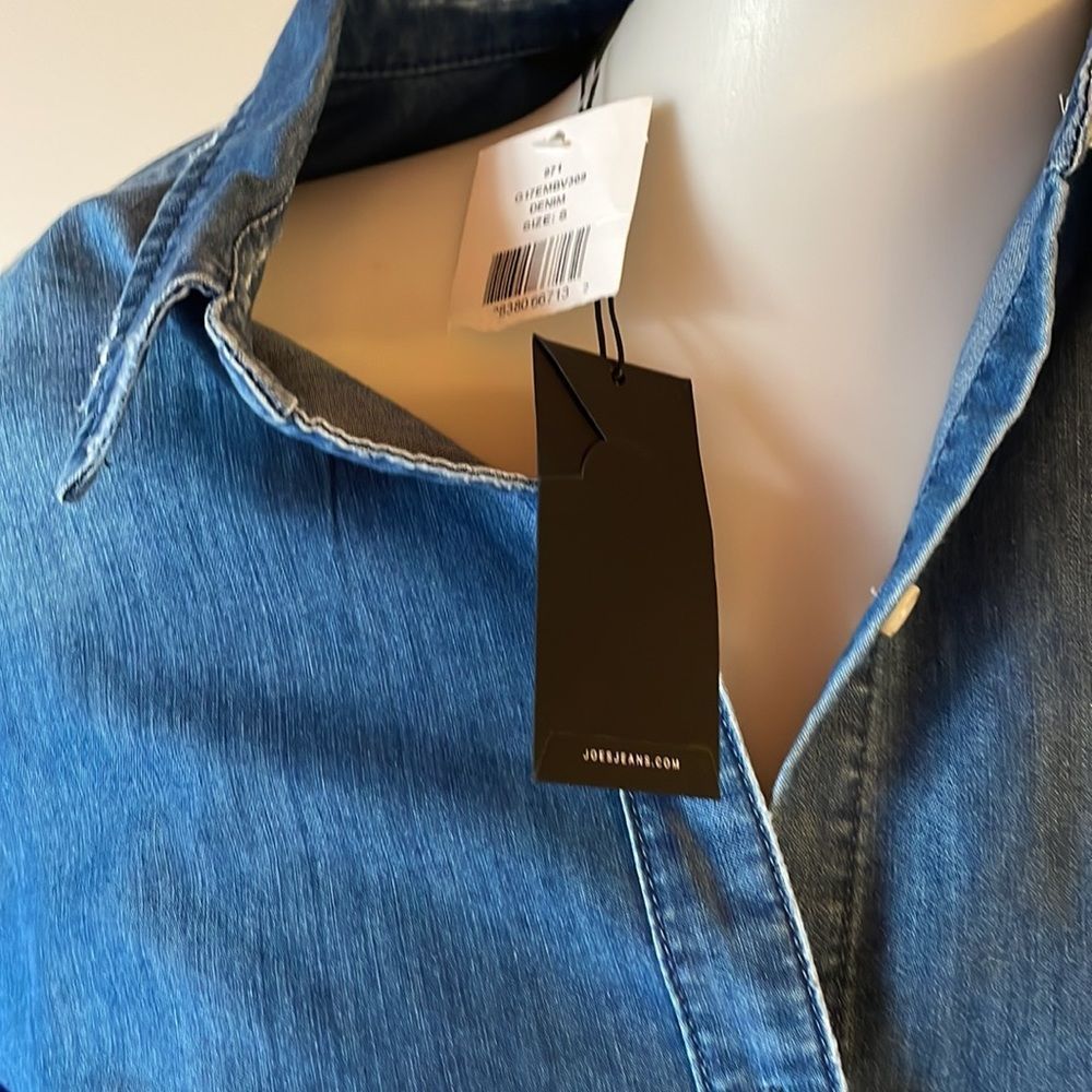 [Joe’s Jeans] Denim Embroidered Blouse - Size Small NWT - Picture 6 of 6